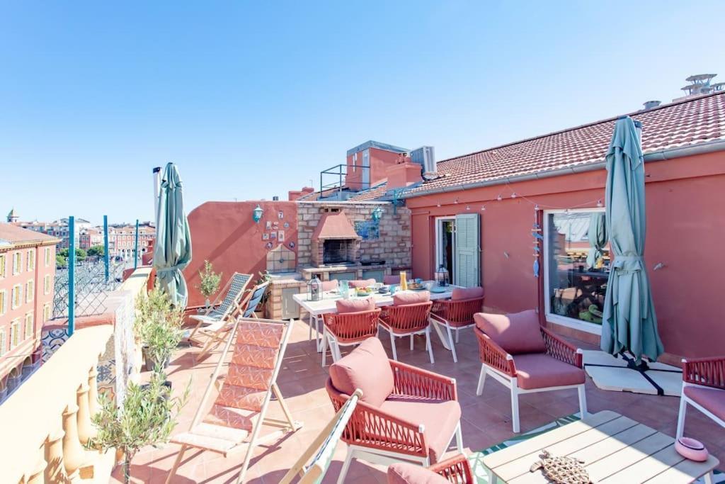 #48 Suite Jean Top Floor Terrace 5Min Walk Sea Ac Nice Buitenkant foto