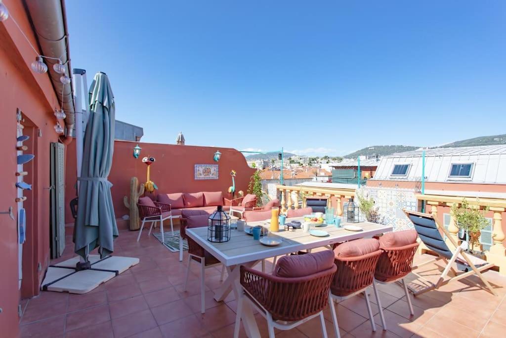 #48 Suite Jean Top Floor Terrace 5Min Walk Sea Ac Nice Buitenkant foto