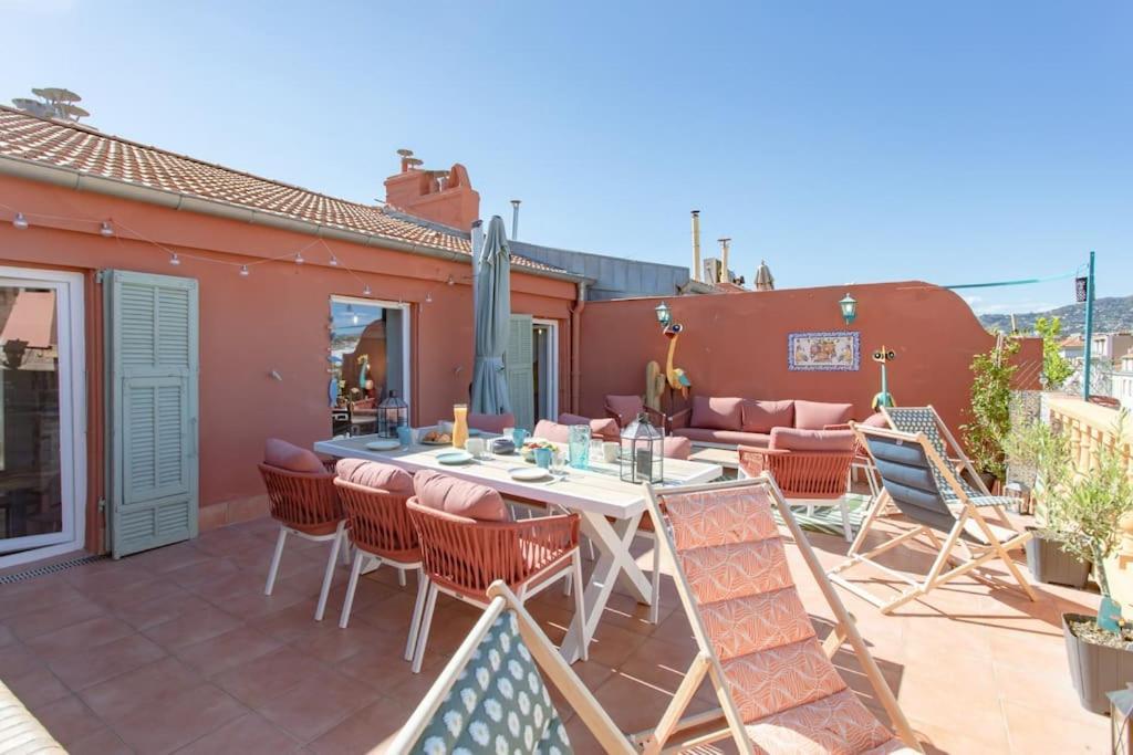 #48 Suite Jean Top Floor Terrace 5Min Walk Sea Ac Nice Buitenkant foto