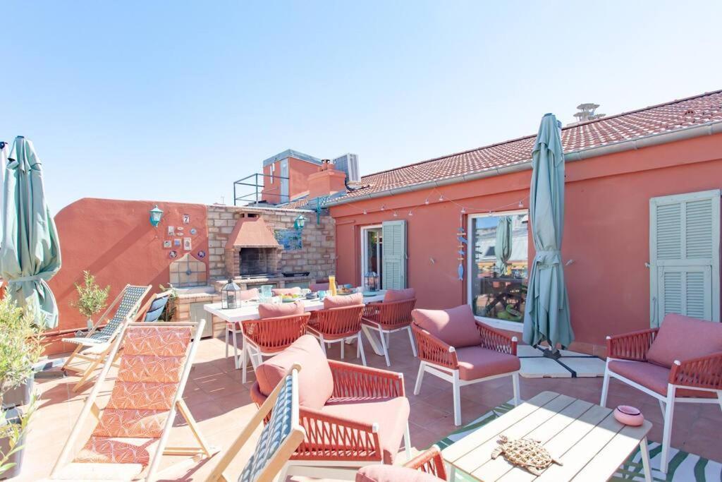 #48 Suite Jean Top Floor Terrace 5Min Walk Sea Ac Nice Buitenkant foto
