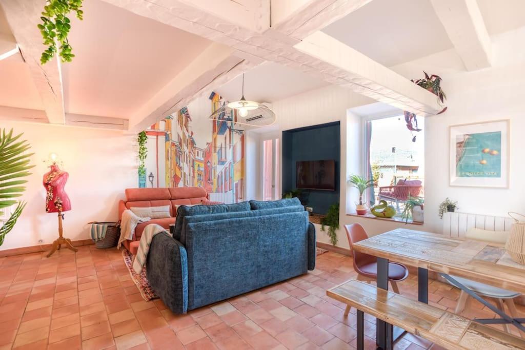 #48 Suite Jean Top Floor Terrace 5Min Walk Sea Ac Nice Buitenkant foto